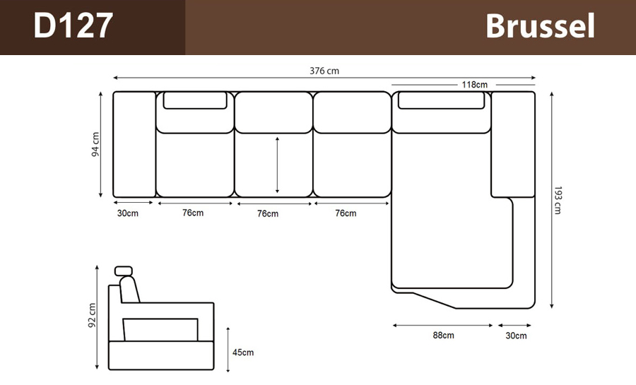 Brussel - Leather Sofa Lounge Set